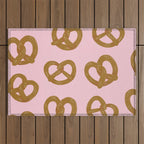 Pretzel Pattern - Blush Outdoor Rug Gallery Image 1