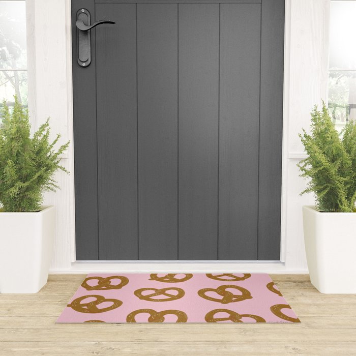 Pretzel Pattern - Blush Welcome Mat Gallery Image 3