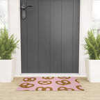 Pretzel Pattern - Blush Welcome Mat Gallery Image 3