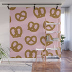 Pretzel Pattern - Blush Wall Mural Gallery Image 1