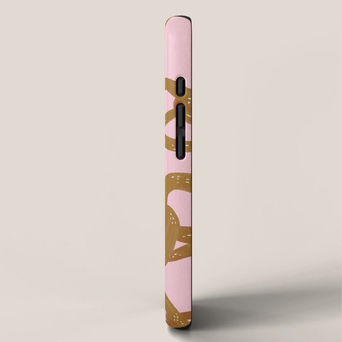 Pretzel Pattern - Blush iPhone Case Gallery Image 2