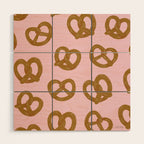 Pretzel Pattern - Blush Wood Wall Art Gallery Image 1