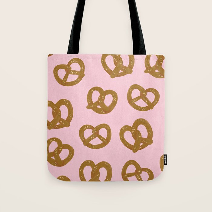 Pretzel Pattern - Blush Tote Bag Gallery Image 1