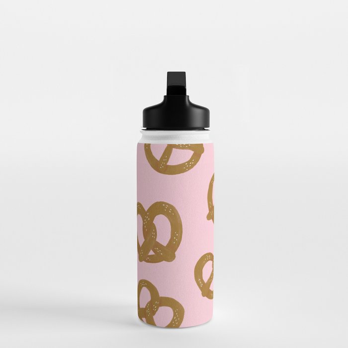 Pretzel Pattern - Blush Water Bottle Gallery Image 3