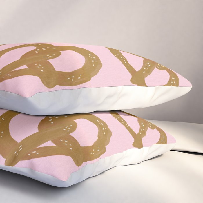 Pretzel Pattern - Blush Pillow Sham Gallery Image 3