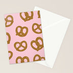 Pretzel Pattern - Blush Stationery Card Gallery Image 2