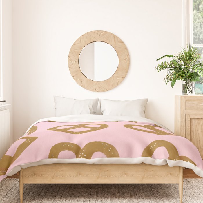 Pretzel Pattern - Blush Duvet Cover Gallery Image 3