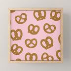 Pretzel Pattern - Blush Mini Art Print Gallery Image 1
