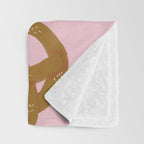 Pretzel Pattern - Blush Throw Blanket Gallery Image 3