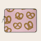 Pretzel Pattern - Blush Laptop Sleeve Gallery Image 1