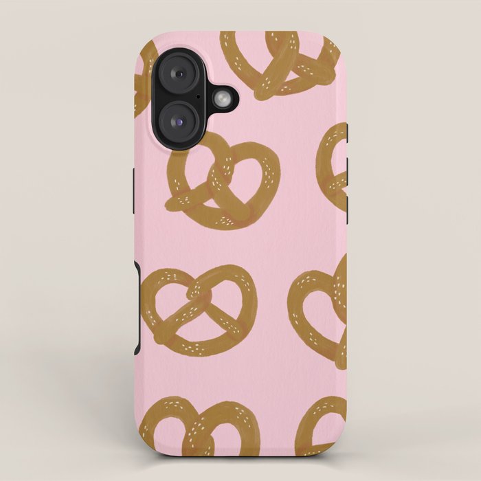Pretzel Pattern - Blush iPhone Case Gallery Image 1
