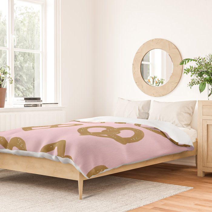 Pretzel Pattern - Blush Duvet Cover Gallery Image 2