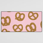 Pretzel Pattern - Blush Desk Mat Gallery Image 3