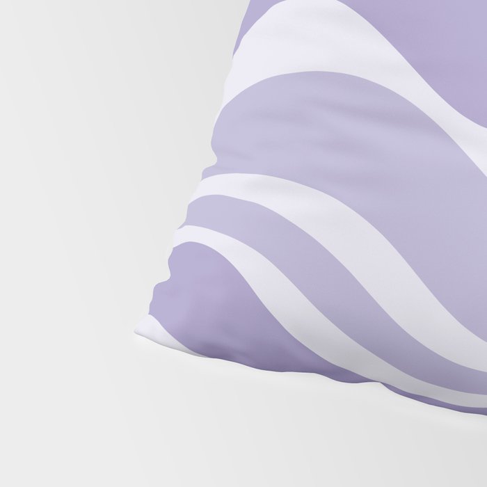 Retro Modern Liquid Swirl Abstract Pattern in Muted Lavender Light Purple Pillow Sham Gallery Image 4