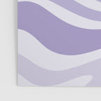 Retro Modern Liquid Swirl Abstract Pattern in Muted Lavender Light Purple Poster Gallery Image 3
