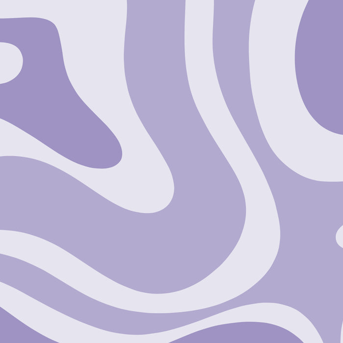 Retro Modern Liquid Swirl Abstract Pattern in Muted Lavender Light Purple Coffee Mug Gallery Image 2