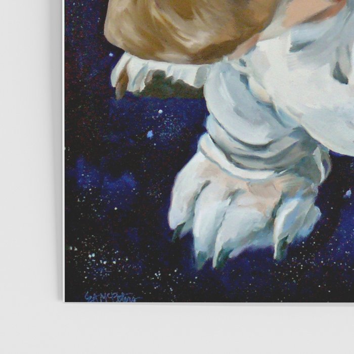 Basset Hound Nebula Stickers Dog Portrait Poster Gallery Image 3