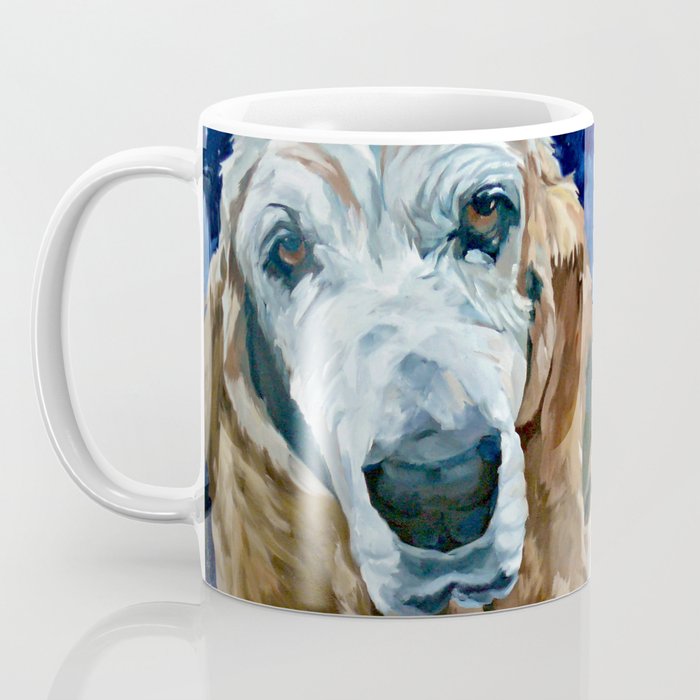 Basset Hound Nebula Stickers Dog Portrait Coffee Mug Gallery Image 3