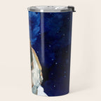 Basset Hound Nebula Stickers Dog Portrait Travel Mug Gallery Image 2