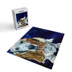 Basset Hound Nebula Stickers Dog Portrait Jigsaw Puzzle Gallery Image 2