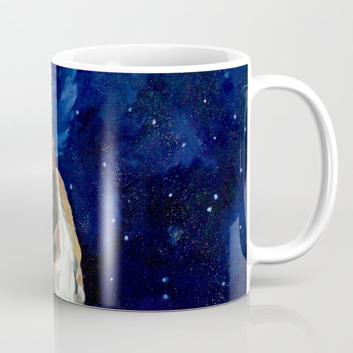 Basset Hound Nebula Stickers Dog Portrait Coffee Mug Gallery Image 1