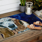 Basset Hound Nebula Stickers Dog Portrait Outdoor Rug Gallery Image 2