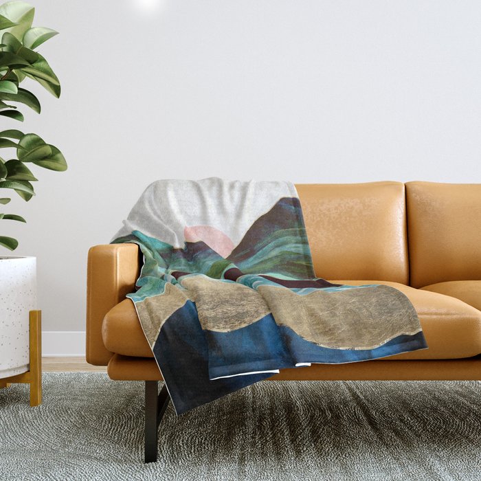 Velvet Mountains Throw Blanket Gallery Image 1