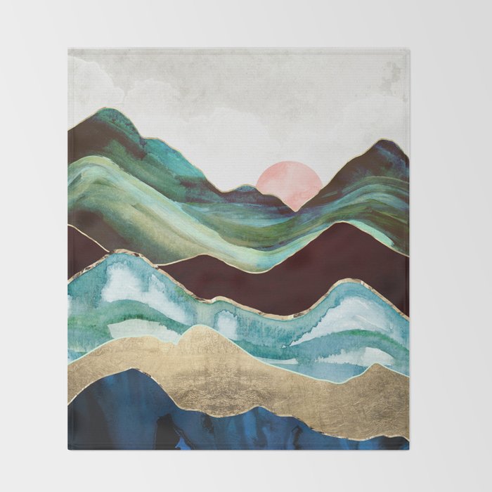 Velvet Mountains Throw Blanket Gallery Image 2