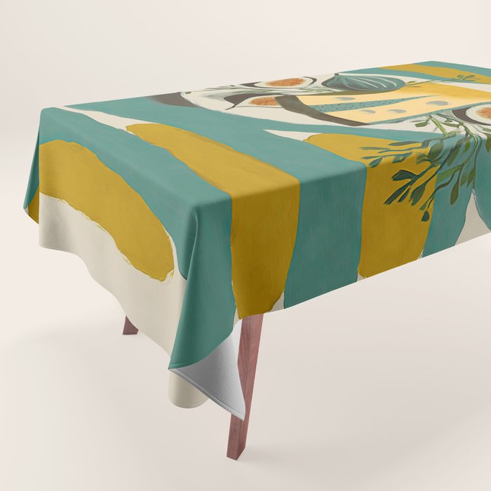 Modern Fig Still Life Tablecloth Gallery Image 1