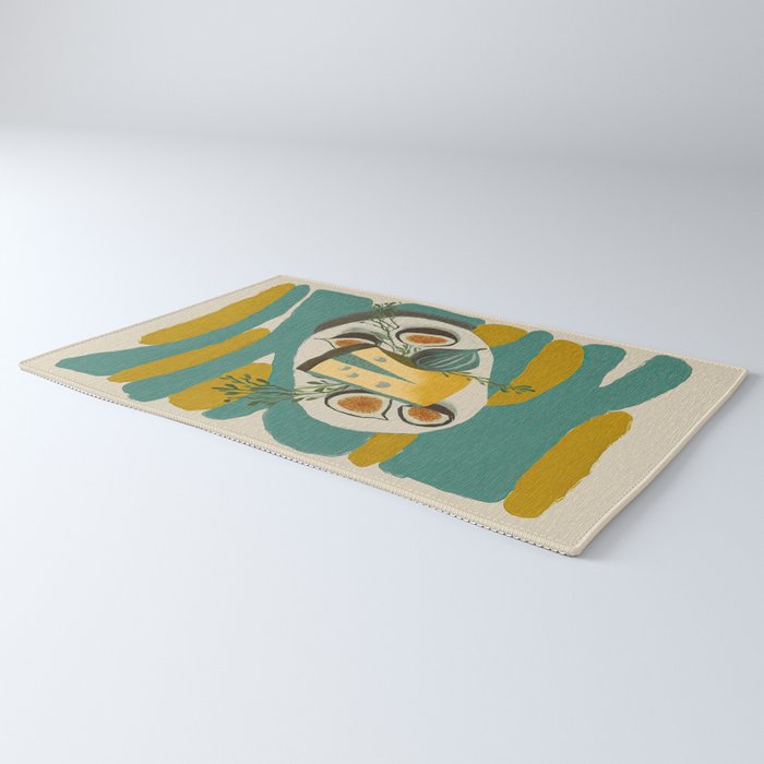 Modern Fig Still Life Rug Gallery Image 3