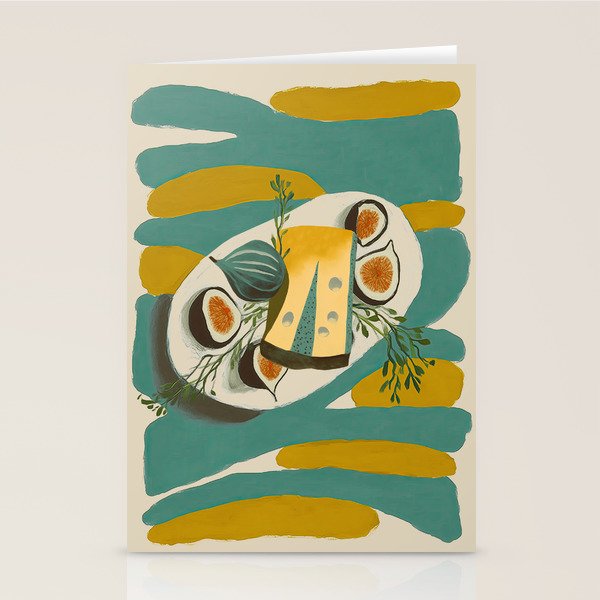 Modern Fig Still Life Stationery Card Gallery Image 1
