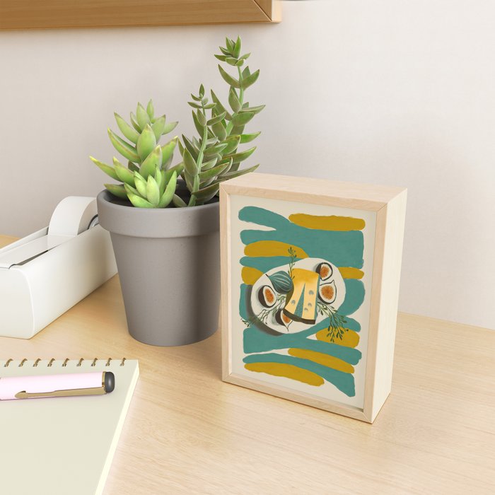 Modern Fig Still Life Mini Art Print Gallery Image 2