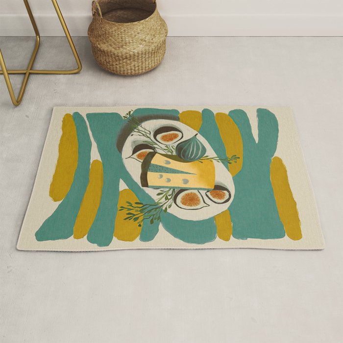 Modern Fig Still Life Rug Gallery Image 1