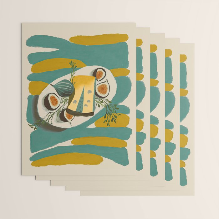 Modern Fig Still Life Wrapping Paper Gallery Image 3