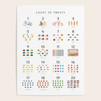Children's Count to Twenty Print â Minimal Poster Gallery Image 4