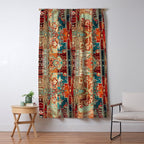 Eclectic Vintage Bohemian Aesthetic Window Curtain Gallery Image 5