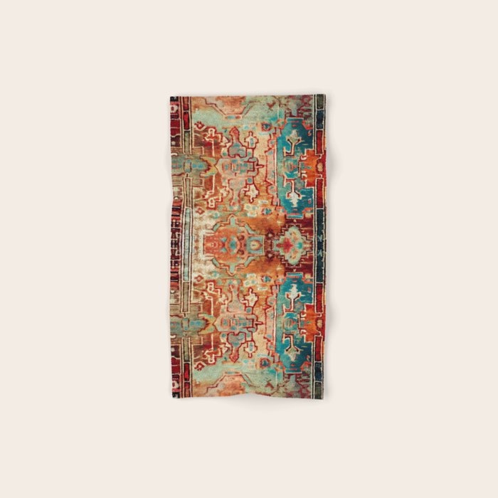 Eclectic Vintage Bohemian Aesthetic Bath Towel Gallery Image 1