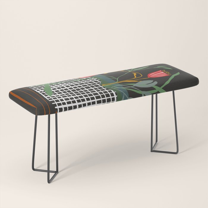 midcentury botanical Bench Gallery Image 1