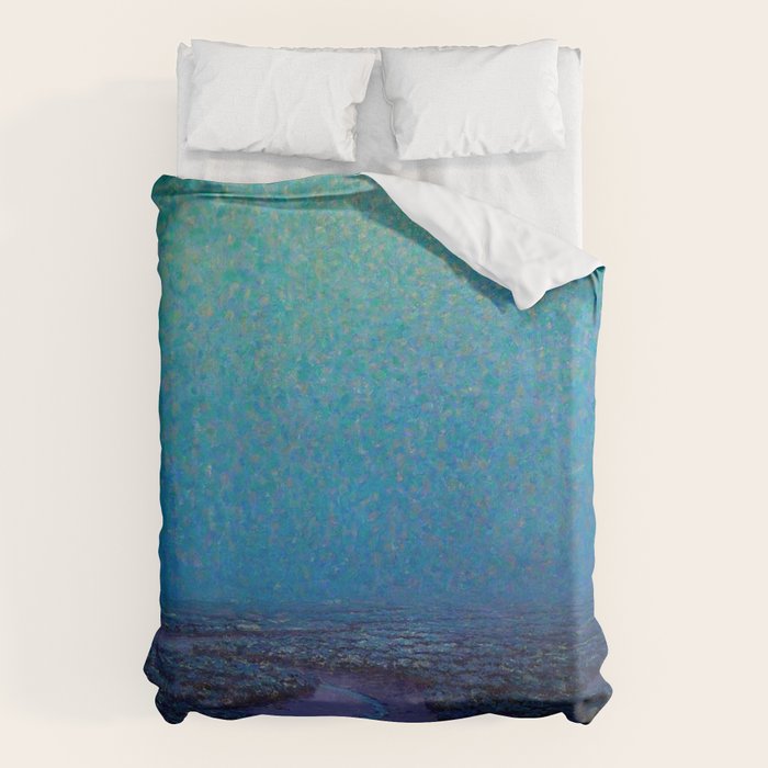 Granville Redmond Nocturnal Marsh Oil Painting American Art Duvet Cover Gallery Image 1