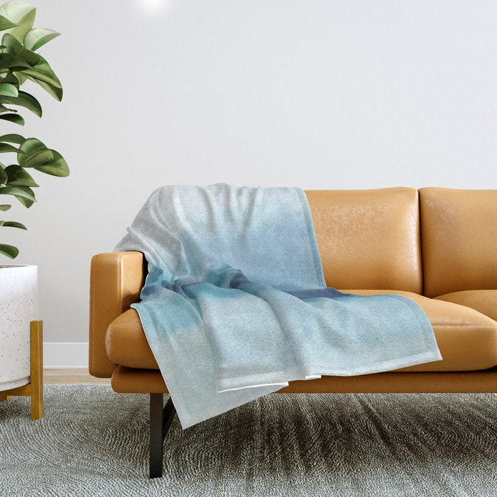 Abstract Landscape Painting Throw Blanket Gallery Image 1