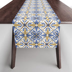Geometric modern tile B Table Runner Gallery Image 1