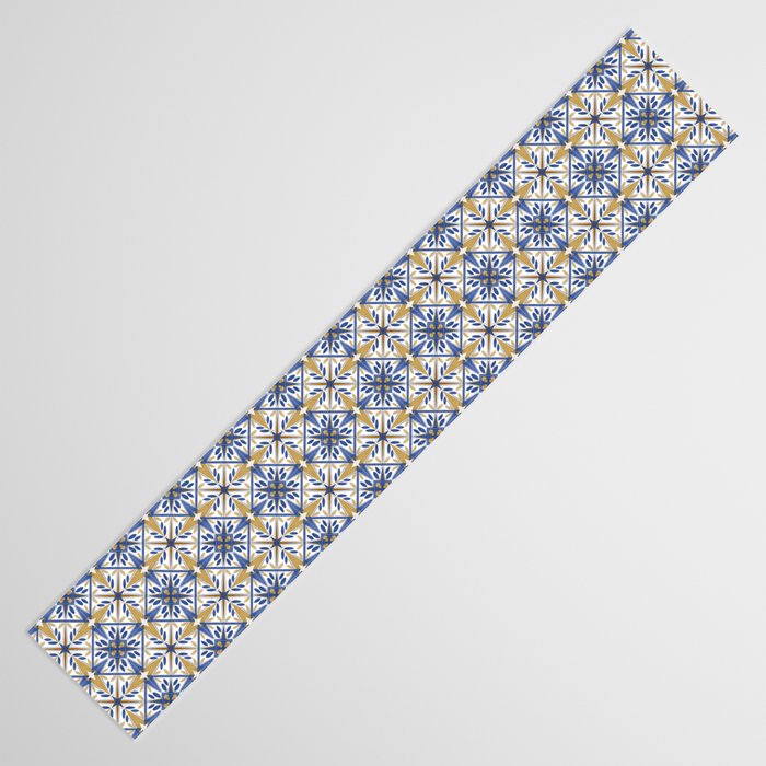 Geometric modern tile B Table Runner Gallery Image 3