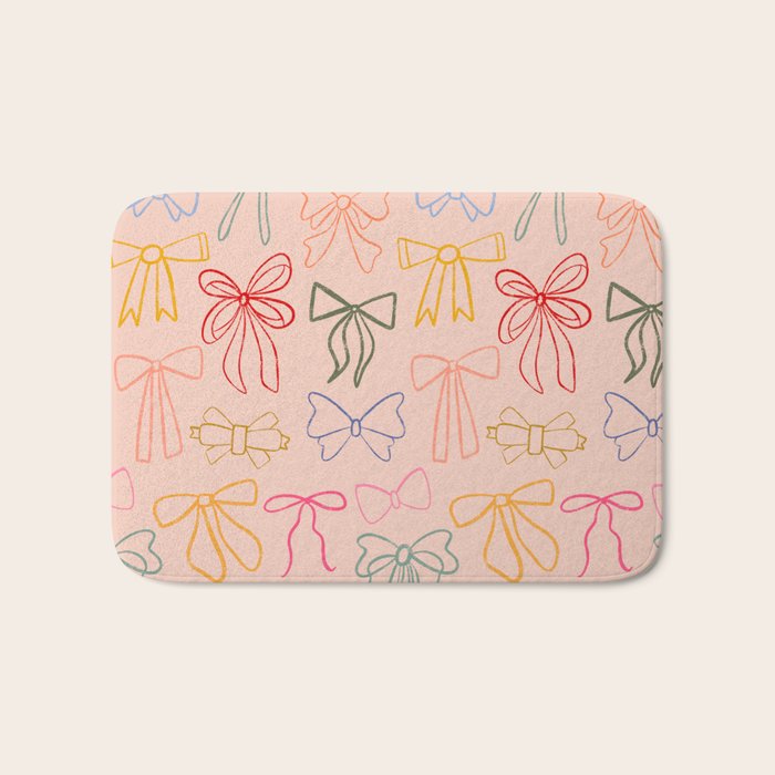 Lines Bows - Joy of Together  Bath Mat Gallery Image 1