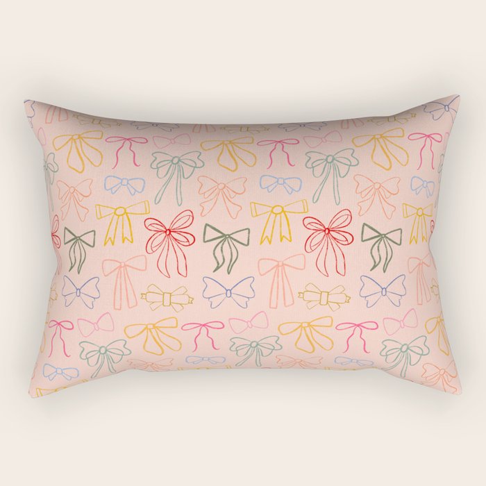 Lines Bows - Joy of Together  Rectangular Pillow Gallery Image 1
