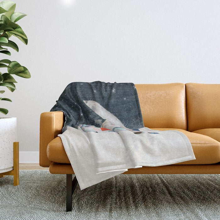 the stargazers Throw Blanket Gallery Image 1