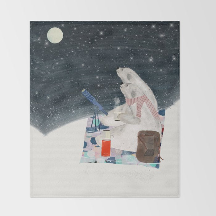 the stargazers Throw Blanket Gallery Image 2
