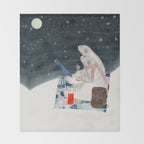 the stargazers Throw Blanket Gallery Image 2