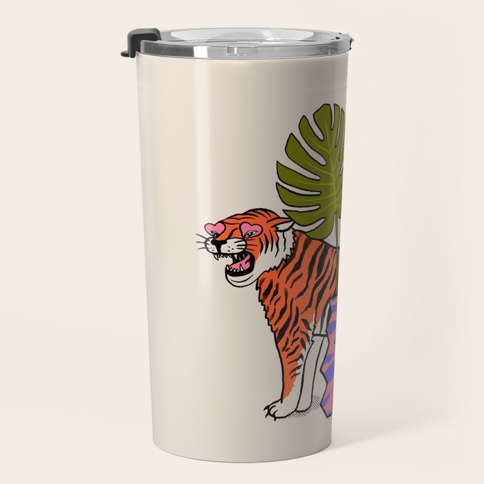 Tiger & Plant Travel Mug Gallery Image 3