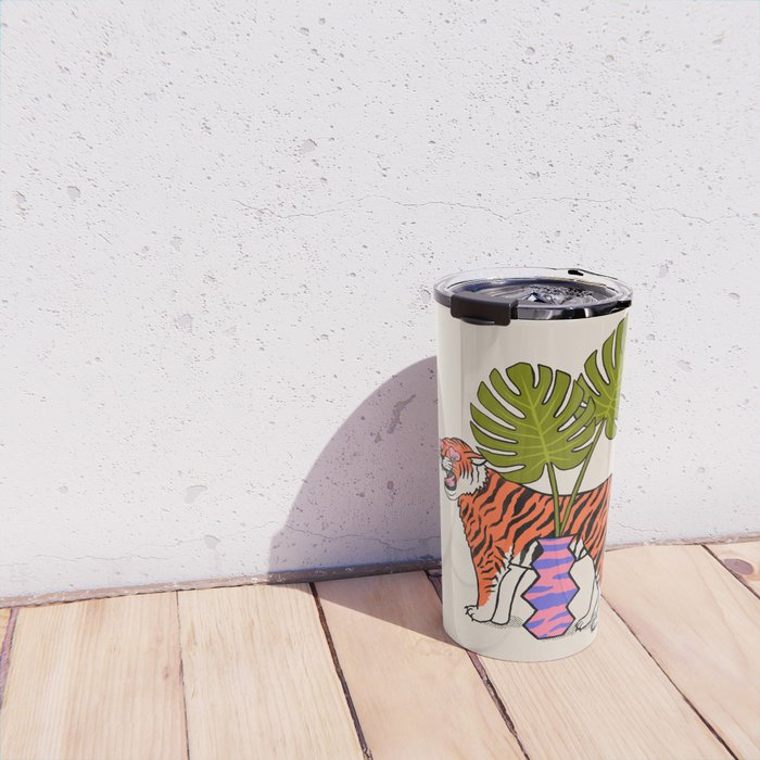Tiger & Plant Travel Mug Gallery Image 4