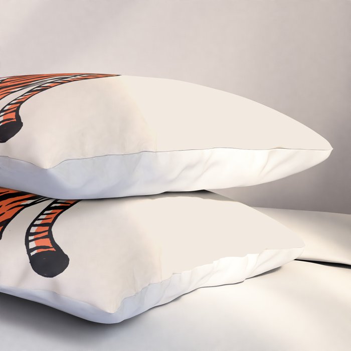 Tiger & Plant Pillow Sham Gallery Image 3